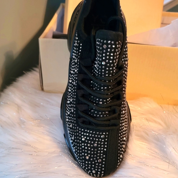 Yoki Shoes - New Yoki Black Studded Sneakers